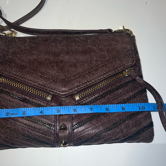 ‼️New Botkier New York Distressed Leather Brown Crossbody - Picture 9 of 10